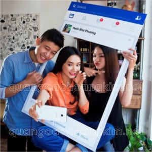 khung facebook chụp ảnh in pp bồi formex đẹp, gọn nhẹ