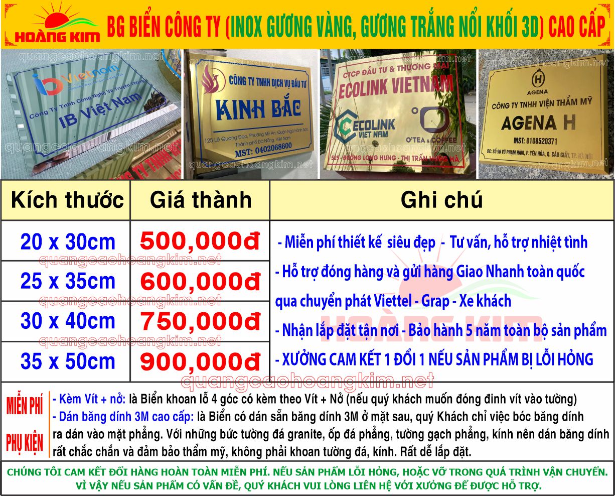 8 bg bien cong ty inox guong vang guong trang noi khoi 3d cao cap - BIỂN CÔNG TY INOX, BẢNG TÊN CÔNG TY CỰC BỀN, SANG TRỌNG