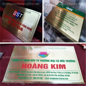 biển đồng công ty in uv bền đẹp, chuẩn màu sắc, tinh xảo