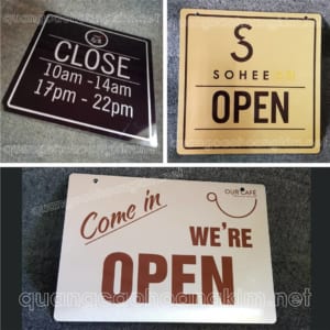 biển open close giờ đóng mở cửa mẫu mã đẹp, bắt mắt