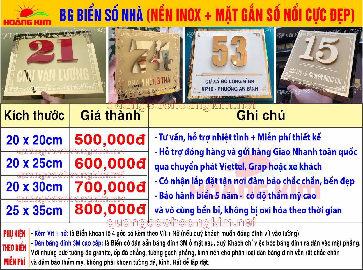 11 bg bien so nha nen inox mat gan so noi cuc dep - LÀM BIỂN SỐ NHÀ, BẢNG SỐ NHÀ CỰC BỀN ĐẸP, GIÁ RẺ