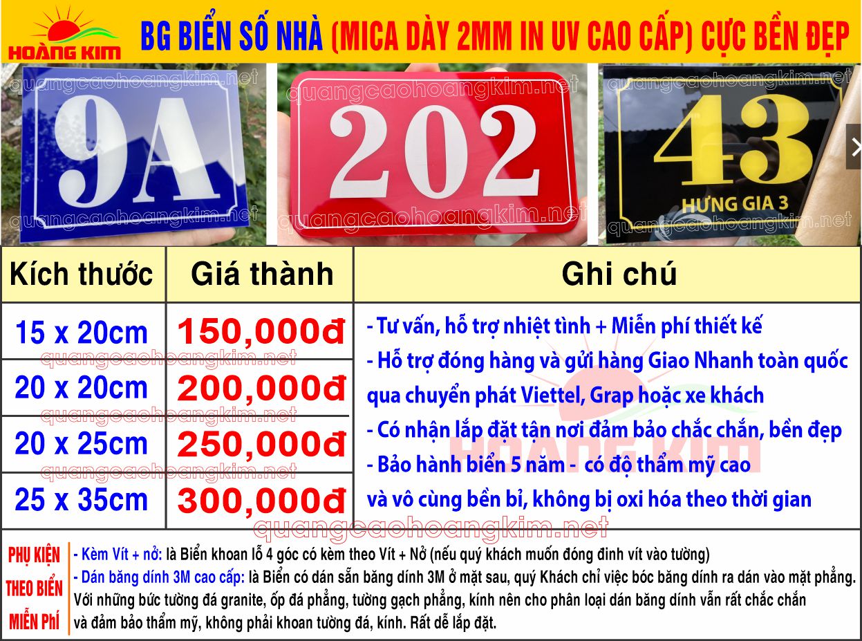 3 bg bien so nha mica day 2mm in uv cao cap cuc ben dep - LÀM BIỂN SỐ NHÀ, BẢNG SỐ NHÀ CỰC BỀN ĐẸP, GIÁ RẺ