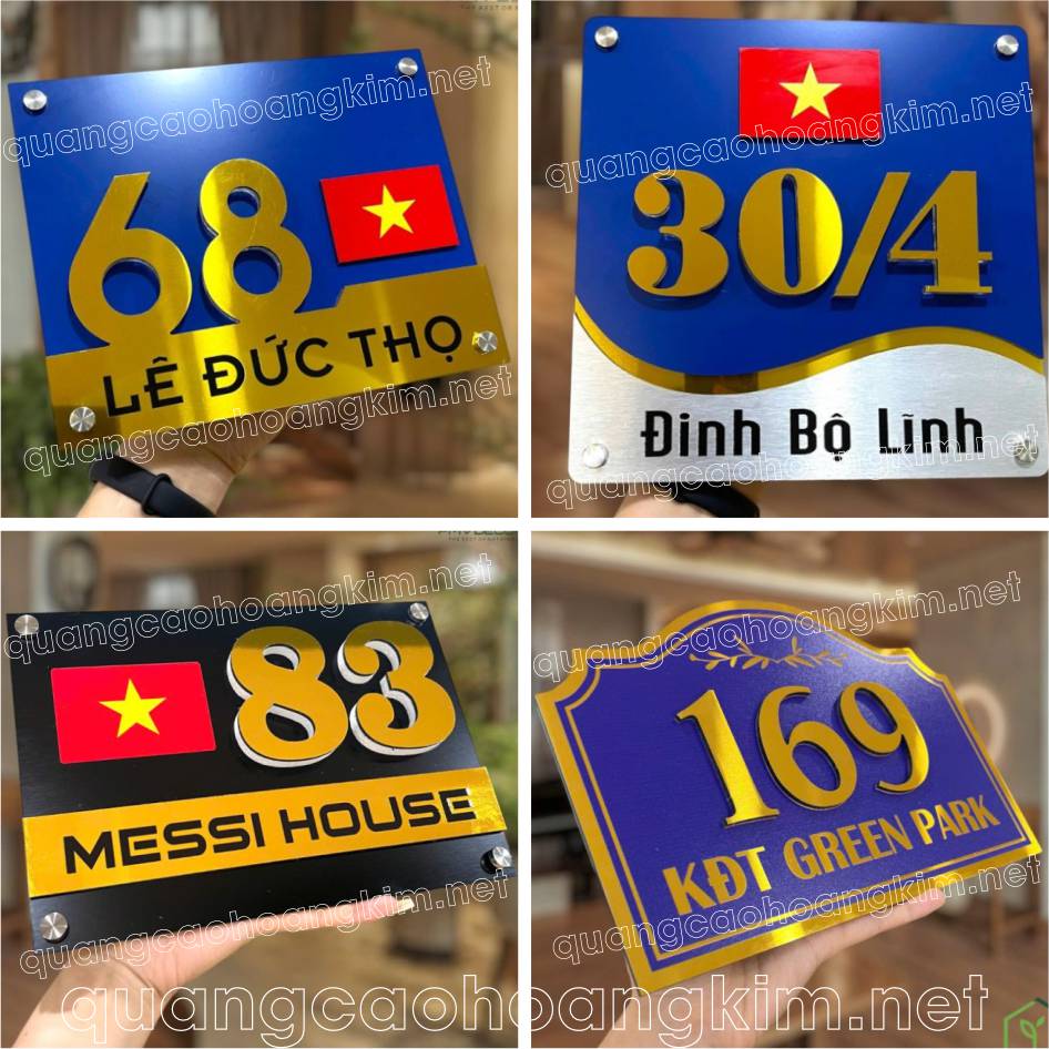 LÀM BIỂN BẢNG SỐ NHÀ NHIỀU MẪU MÃ ĐỘC ĐÁO ĐẸP NHẤT bien bang so nha bang alu gan so noi 1 - LÀM BIỂN BẢNG SỐ NHÀ NHIỀU MẪU MÃ ĐỘC ĐÁO ĐẸP NHẤT