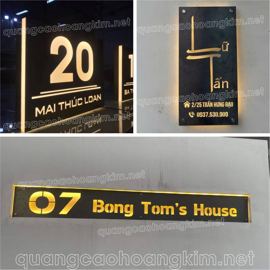 LÀM BIỂN BẢNG SỐ NHÀ NHIỀU MẪU MÃ ĐỘC ĐÁO ĐẸP NHẤT bien bang so nha co den led dep 2 - LÀM BIỂN BẢNG SỐ NHÀ NHIỀU MẪU MÃ ĐỘC ĐÁO ĐẸP NHẤT