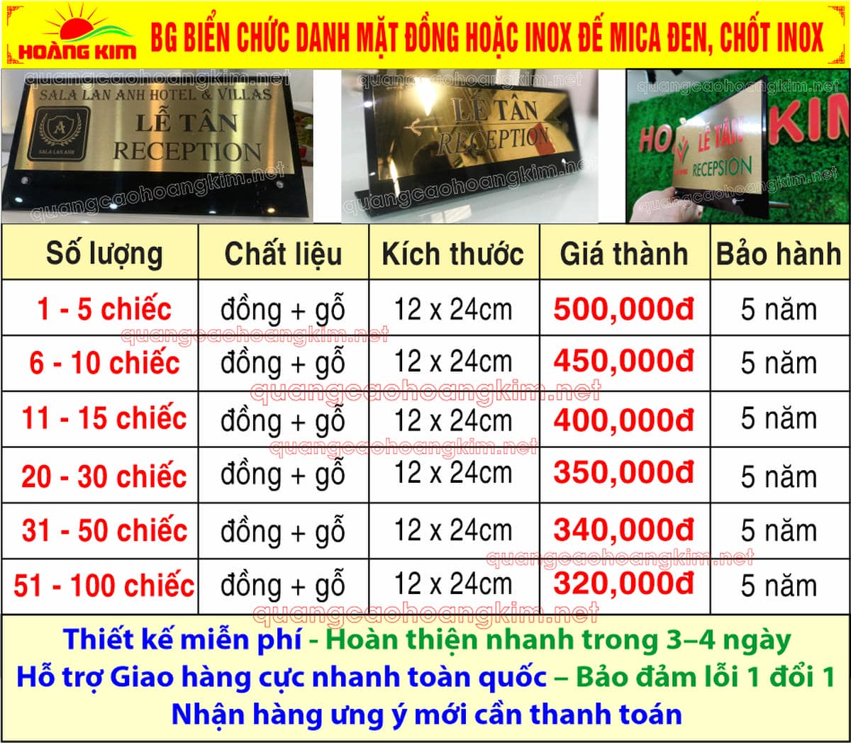 15 bg bien chuc danh mat dong hoac inox de mica den chot inox - BIỂN CHỨC DANH MẶT ĐỒNG / INOX ĐẾ MICA ĐEN &ndash; CHỐT INOX | HIỆN ĐẠI, GỌN ĐẸP, GI&Aacute; TỐT