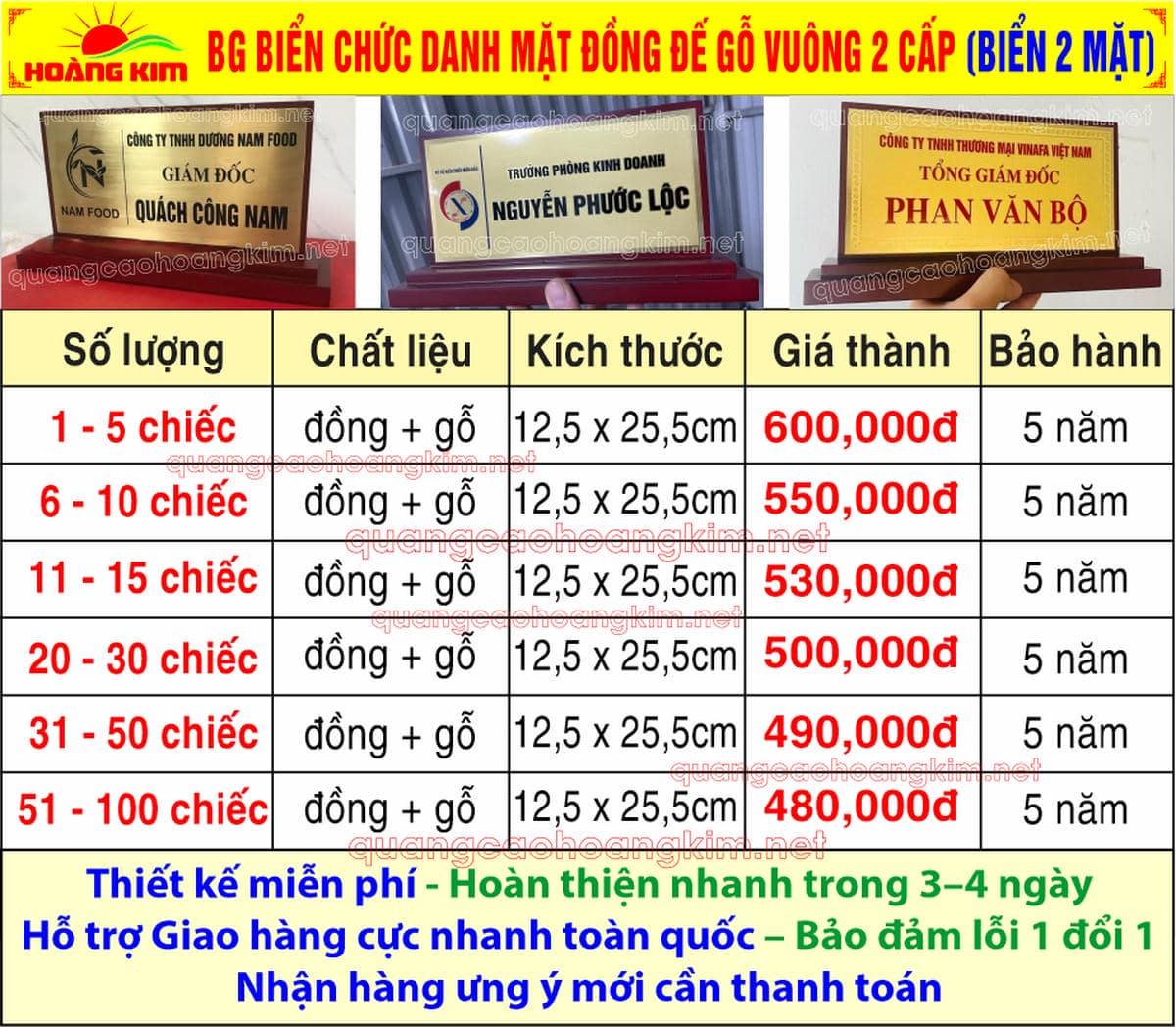 9 bg bien chuc danh mat dong de go vuong 2 cap bien 2 mat - BIỂN CHỨC DANH MẶT ĐỒNG ĐẾ GỖ VU&Ocirc;NG 2 CẤP  &ndash; SANG HƠN, BỀ THẾ HƠN, NH&Igrave;N L&Agrave; THẤY VỊ TR&Iacute;