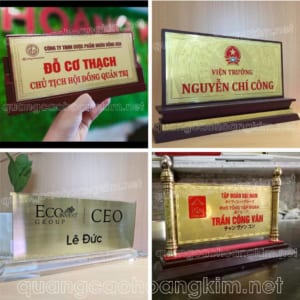 BIỂN CHỨC DANH, BẢNG TÊN ĐỂ BÀN CỰC BỀN ĐẸP, SANG TRỌNG