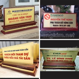 BIỂN CHỨC DANH BẤT ĐỘNG SẢN ĐỂ BÀN ĐẸP, BẮT MẮT NHẤT