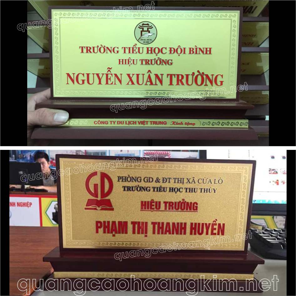 bien chuc danh hieu truong dong go de tam cap 4 - BIỂN CHỨC DANH HIỆU TRƯỞNG, TRƯỜNG HỌC CỰC ĐẸP