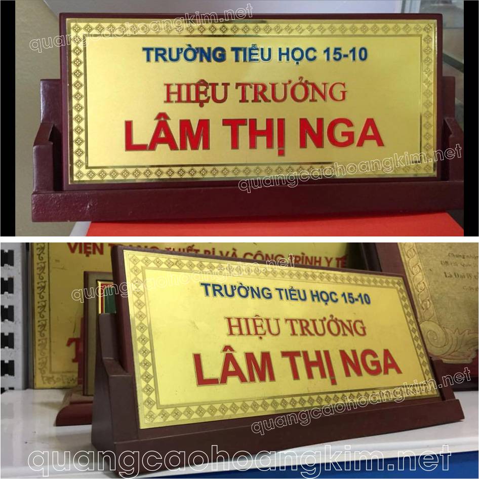 bien chuc danh hieu truong dong go de tam giac 2 - BIỂN CHỨC DANH HIỆU TRƯỞNG, TRƯỜNG HỌC CỰC ĐẸP