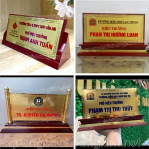 BIỂN CHỨC DANH HIỆU TRƯỞNG, TRƯỜNG HỌC TINH TẾ, LỊCH SỰ