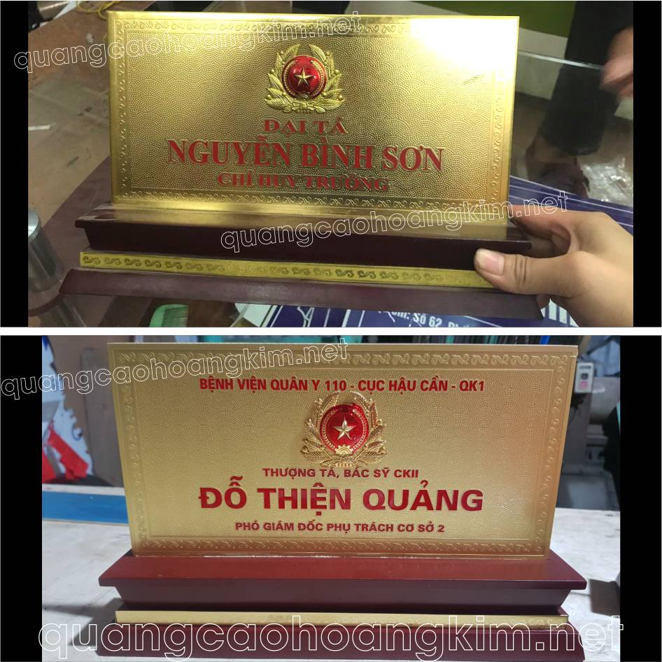 bien chuc danh quan doi dong 2mm de go khong ma vang 5 - BIỂN CHỨC DANH QUÂN ĐỘI, BẢNG TÊN ĐỂ BÀN CỰC ĐẸP