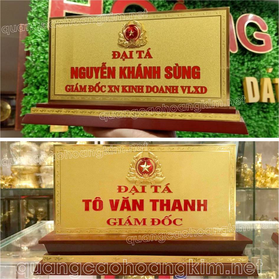 bien chuc danh quan doi dong 2mm de go khong ma vang 8 - BIỂN CHỨC DANH QUÂN ĐỘI, BẢNG TÊN ĐỂ BÀN CỰC ĐẸP