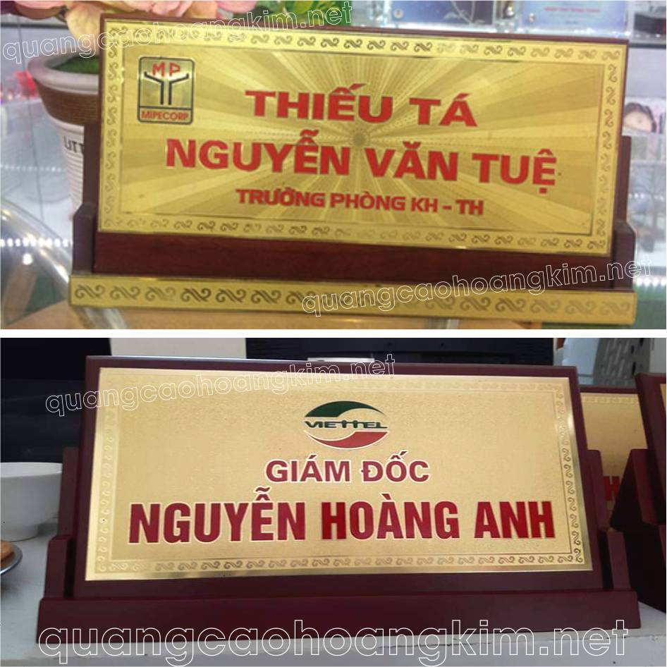 bien chuc danh quan doi dong go de tam giac 1 - BIỂN CHỨC DANH QUÂN ĐỘI, BẢNG TÊN ĐỂ BÀN CỰC ĐẸP