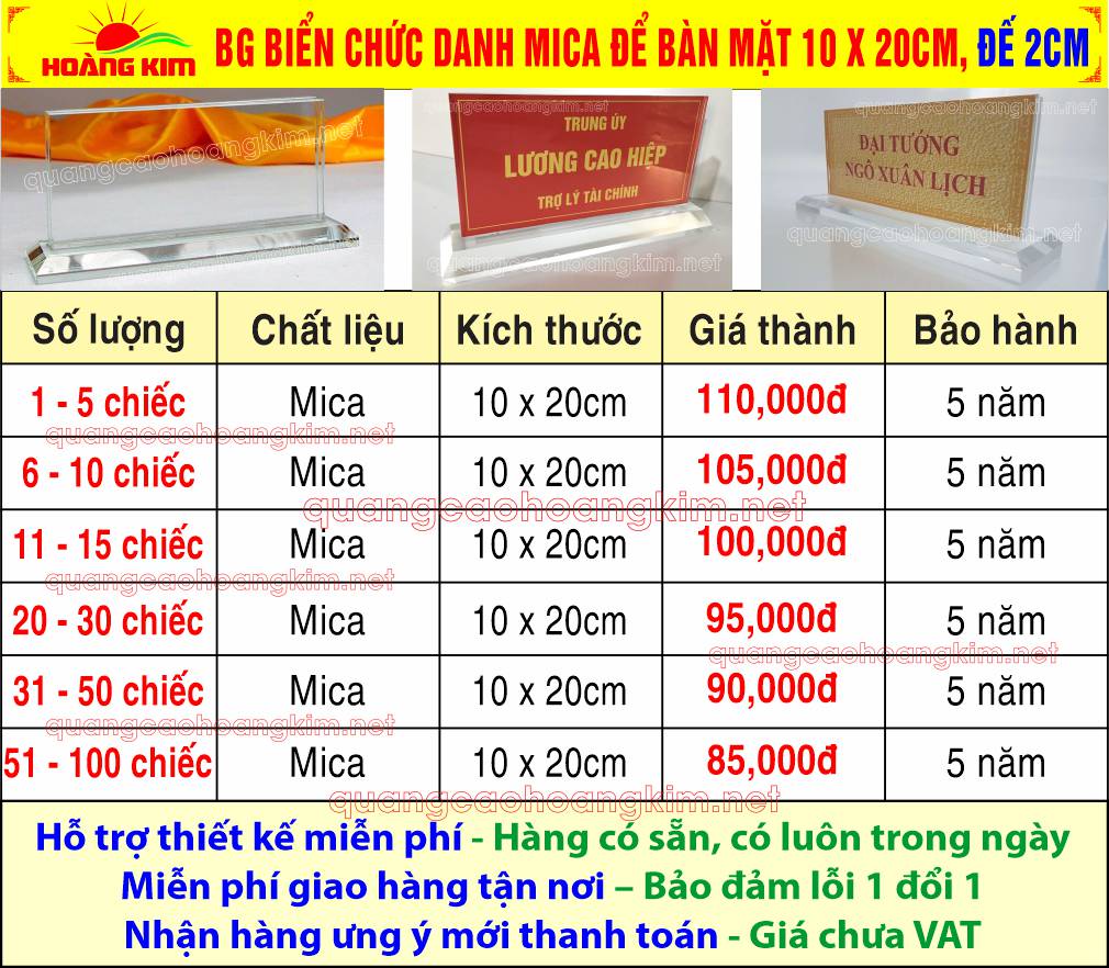 4 bao gia bien chuc danh mica 10x20cm de vat 2cm t4 2026 net - BIỂN LỄ T&Acirc;N ĐỂ B&Agrave;N SANG TRỌNG, ĐẸP, ĐA DẠNG MẪU M&Atilde;