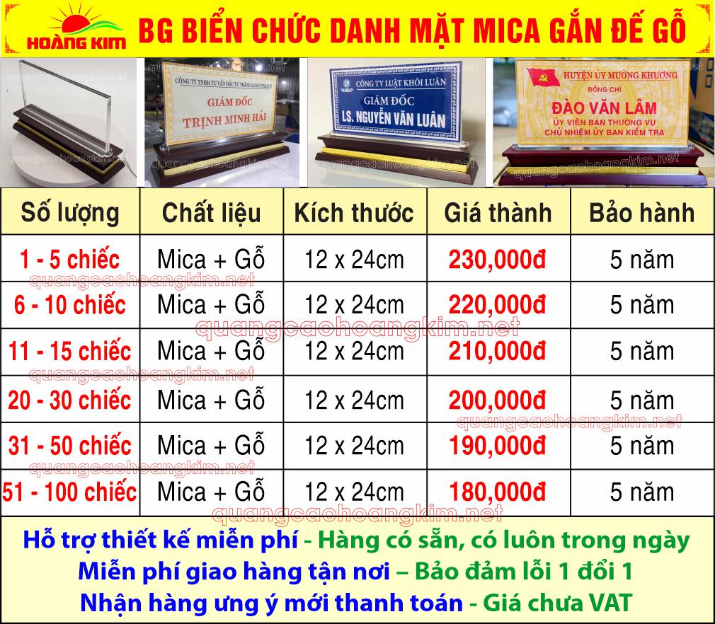 7 bao gia bien chuc danh mica de go tam cap t4 2026 net - BIỂN LỄ T&Acirc;N ĐỂ B&Agrave;N SANG TRỌNG, ĐẸP, ĐA DẠNG MẪU M&Atilde;