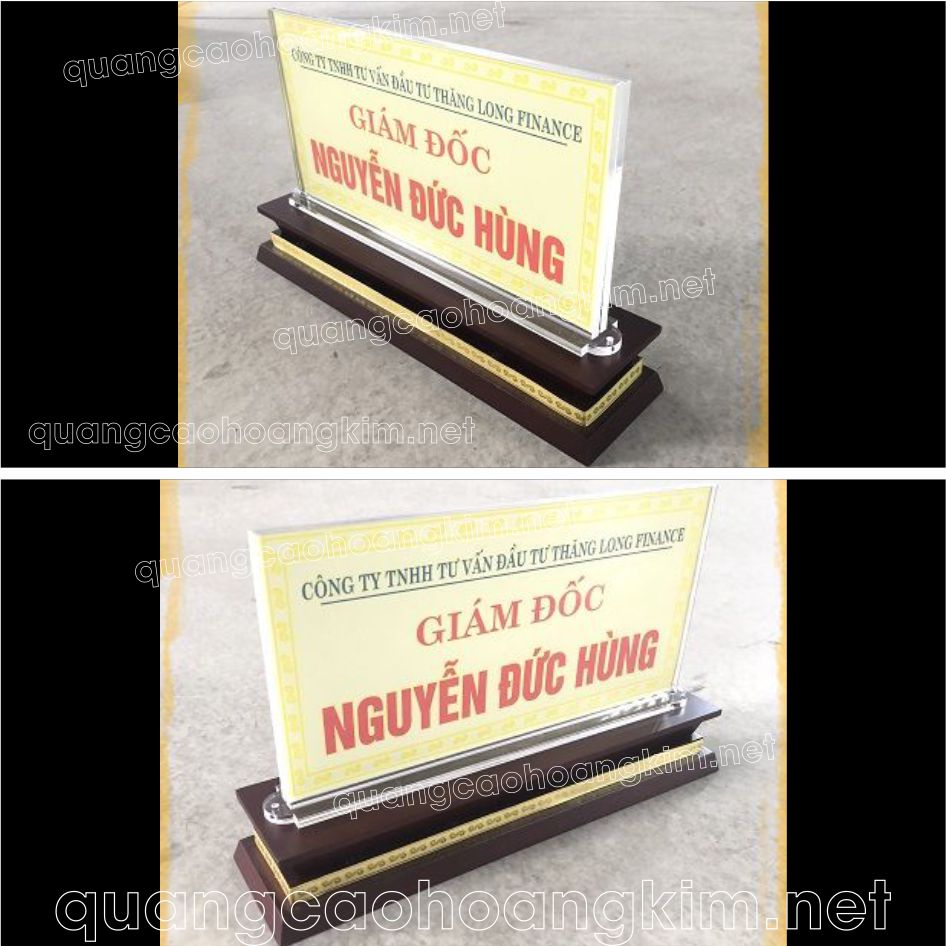 bien chuc danh mica de go de ban 4 - BIỂN CHỨC DANH MICA, BẢNG TÊN ĐỂ BÀN CỰC ĐẸP, GIÁ RẺ