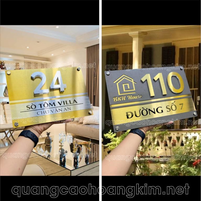 MẪU BIỂN SỐ NHÀ ĐẸP NHẤT, ĐỘC ĐÁO Ở HÀ NỘI, TPHCM