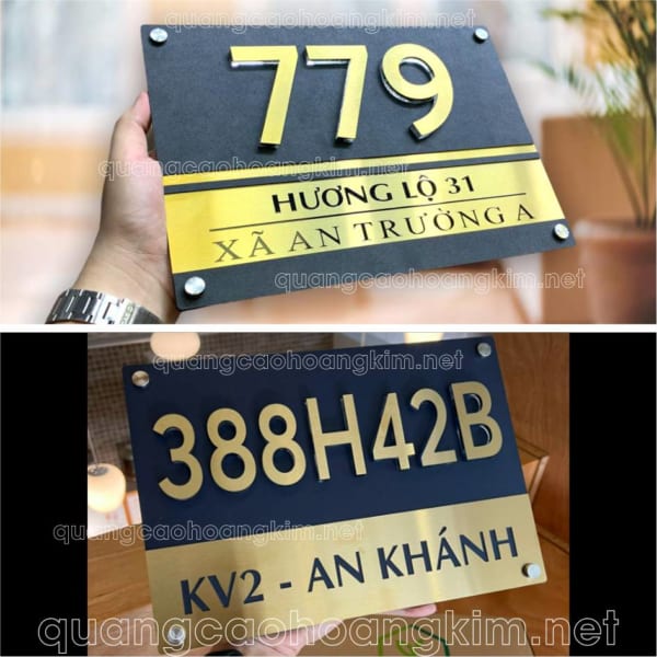 MẪU BIỂN SỐ NHÀ ĐẸP NHẤT, ĐỘC ĐÁO Ở HÀ NỘI, TPHCM
