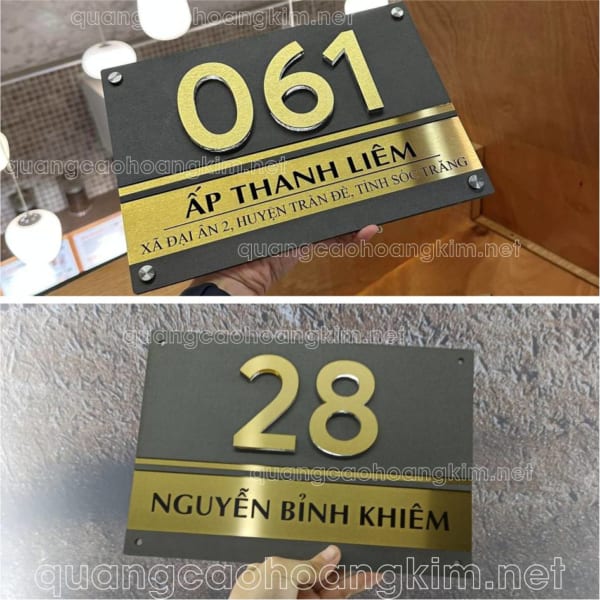 MẪU BIỂN SỐ NHÀ ĐẸP NHẤT, ĐỘC ĐÁO Ở HÀ NỘI, TPHCM