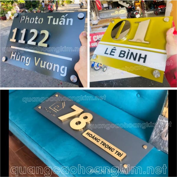 MẪU BIỂN SỐ NHÀ ĐẸP NHẤT, ĐỘC ĐÁO Ở HÀ NỘI, TPHCM