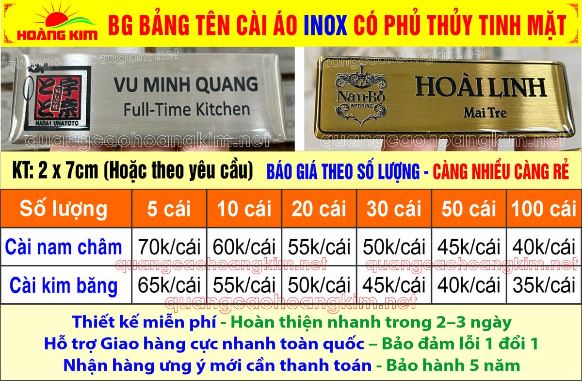 3 bg bang ten cai ao inox co phu thuy tinh mat - 200 MẪU BẢNG T&Ecirc;N NH&Acirc;N VI&Ecirc;N CỐ ĐỊNH TUYỆT ĐẸP