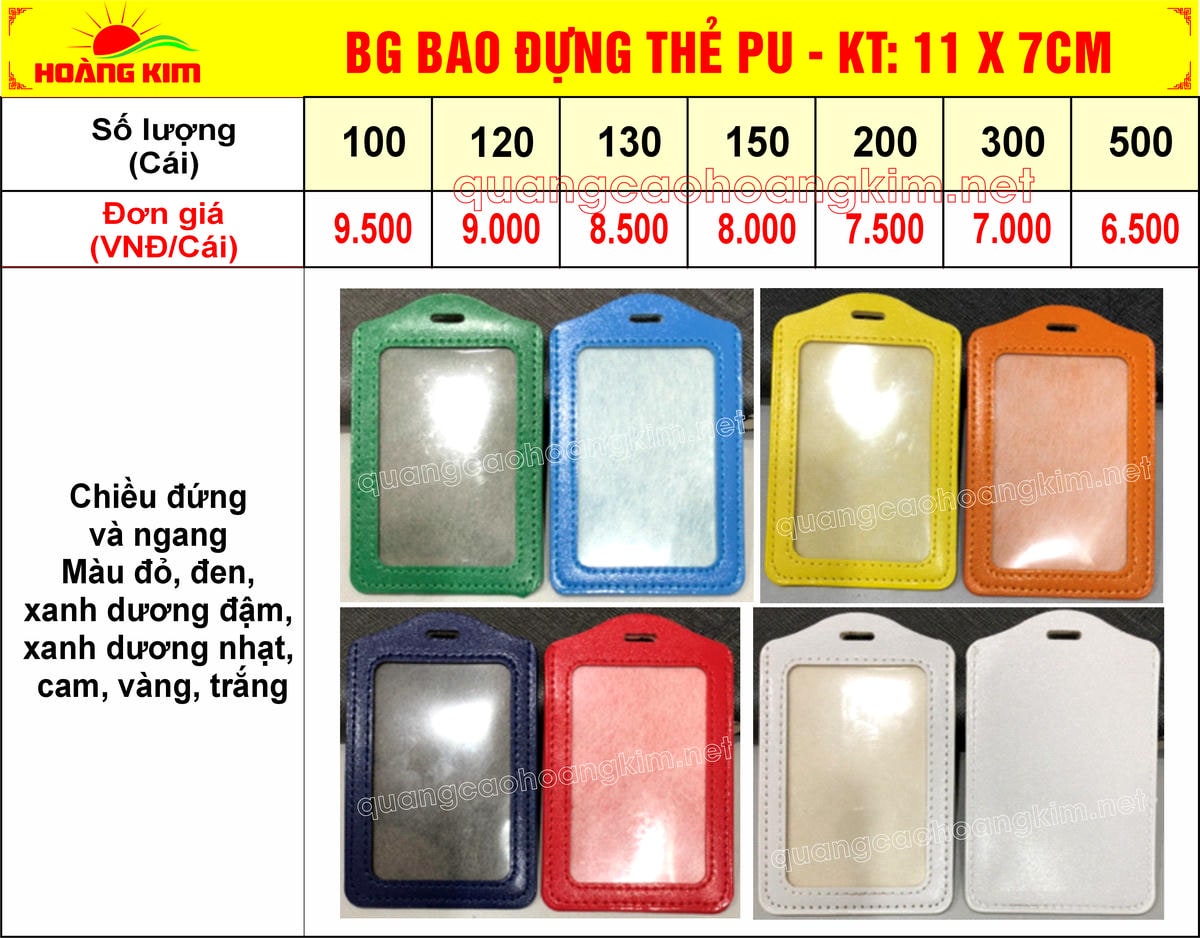 3 bg bao dung the pu kt 11 x 7cm - BẢNG T&Ecirc;N NH&Acirc;N VI&Ecirc;N ĐEO CỔ CỰC ĐẸP, NHIỀU MẪU M&Atilde;