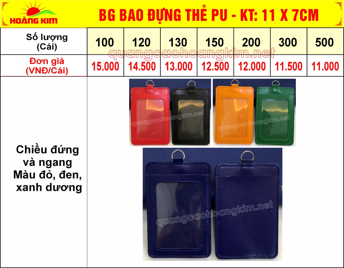 5 bg bao dung the pu kt 11 x 7cm - BẢNG T&Ecirc;N NH&Acirc;N VI&Ecirc;N ĐEO CỔ CỰC ĐẸP, NHIỀU MẪU M&Atilde;