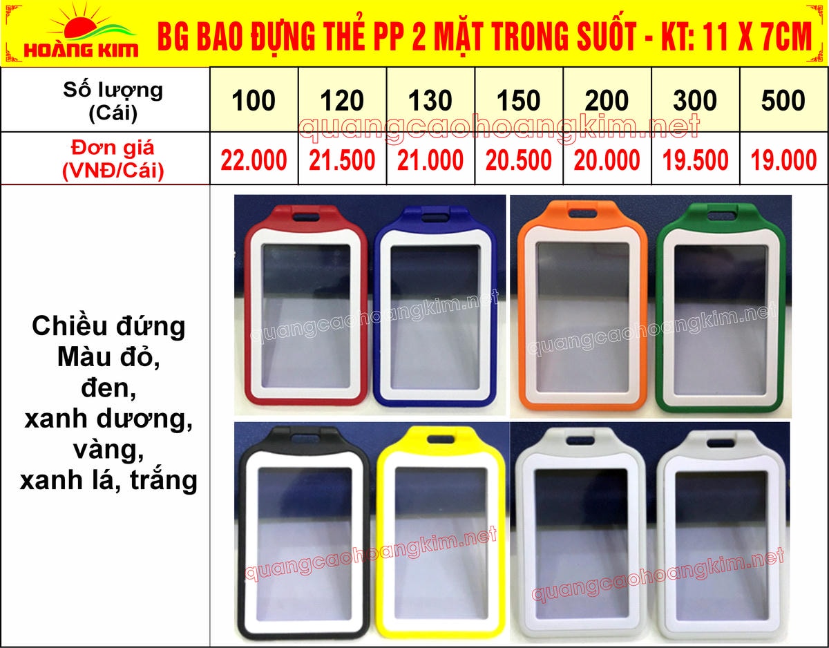 7 bg bao dung the pp 2 mat trong suot kt 11 x 7cm - BẢNG T&Ecirc;N NH&Acirc;N VI&Ecirc;N ĐEO CỔ CỰC ĐẸP, NHIỀU MẪU M&Atilde;