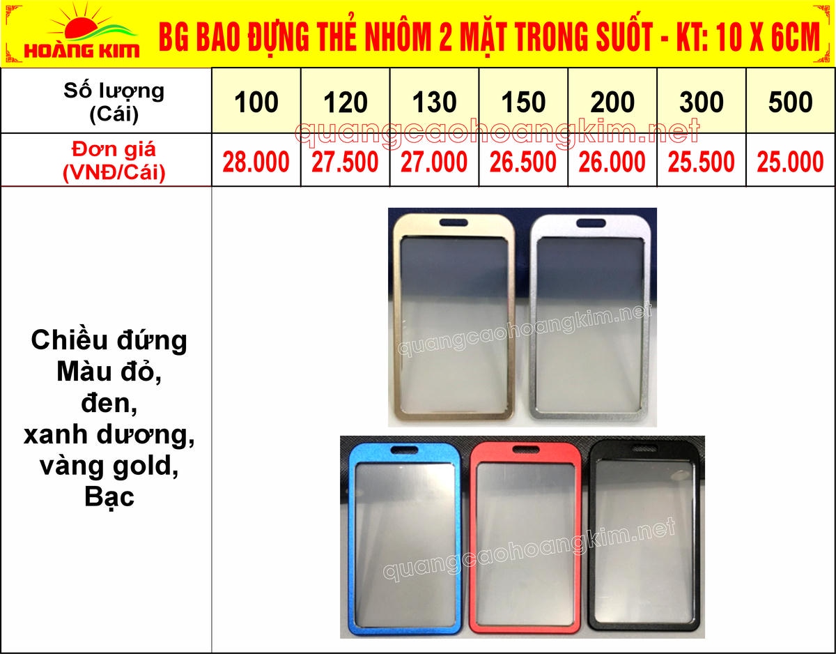 8 bg bao dung the nhom 2 mat trong suot kt 10 x 6cm - BẢNG T&Ecirc;N NH&Acirc;N VI&Ecirc;N ĐEO CỔ CỰC ĐẸP, NHIỀU MẪU M&Atilde;
