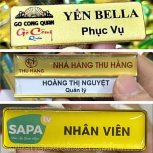 BẢNG TÊN NHÂN VIÊN NHÀ HÀNG LỊCH SỰ, SANG TRỌNG