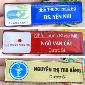 BẢNG TÊN NHÂN VIÊN NHÀ THUỐC CỰC ĐẸP, NHIỀU MẪU MÃ