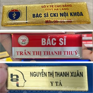 BẢNG TÊN NHÂN VIÊN Y TẾ BỀN ĐẸP, LỊCH SỰ, NỔI BẬT