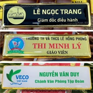 BIỂN TÊN NHÂN VIÊN ĐỒNG PHÔI ĐÚC CỰC ĐẸP, SANG