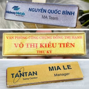 IN BẢNG TÊN NHÂN VIÊN MẪU ĐẶC BIỆT ĐẸP THEO YÊU CẦU