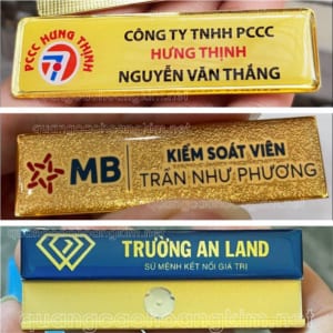 LÀM BẢNG BIỂN THẺ TÊN NHÂN VIÊN CÀI ÁO CỰC ĐẸP, RẺ