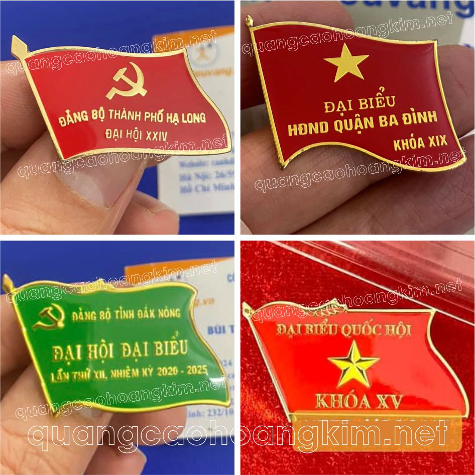 huy hieu dai hoi dang 3 - HUY HIỆU ĐẠI HỘI ĐẢNG CỰC BỀN ĐẸP, SANG TRỌNG