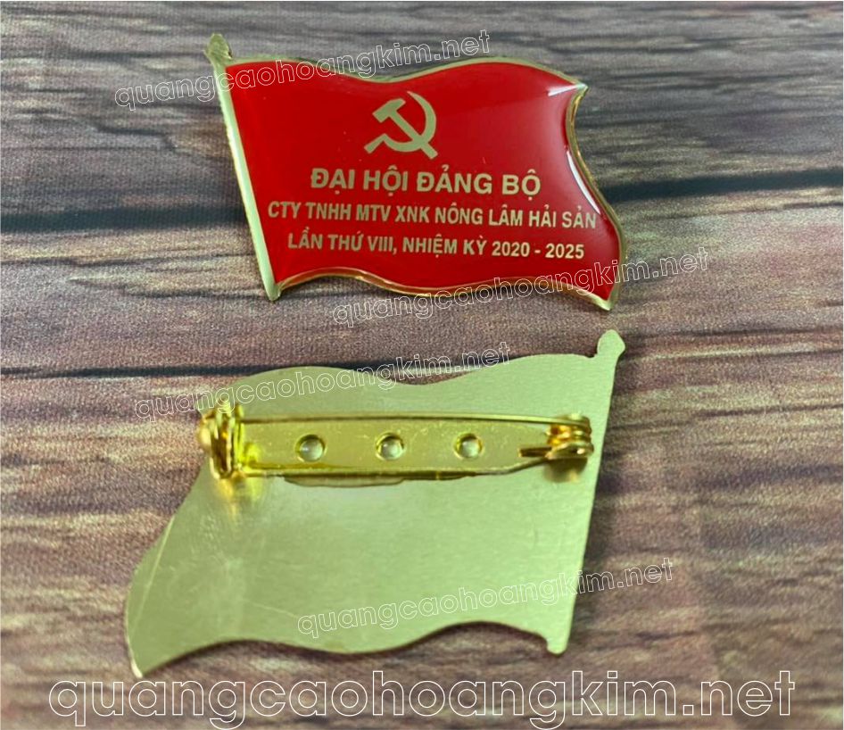 huy hieu dai hoi dang dong an mon 1 - HUY HIỆU ĐẠI HỘI ĐẢNG CỰC BỀN ĐẸP, SANG TRỌNG