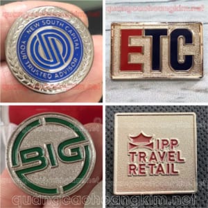 HUY HIỆU ĐÚC MẠ BẠC CAO CẤP – DẬP NỔI 3D LOGO