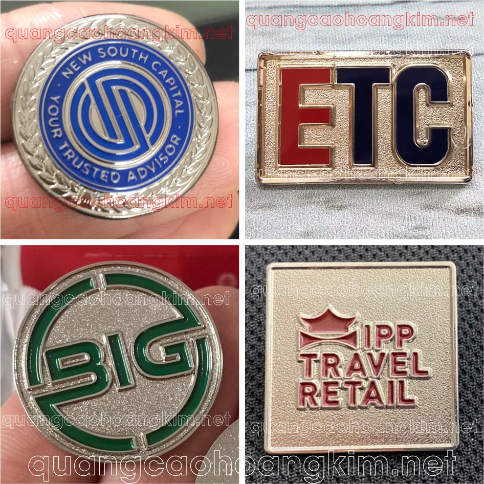 HUY HIỆU ĐÚC MẠ BẠC CAO CẤP – DẬP NỔI 3D LOGO