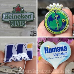 HUY HIỆU INOX CÀI ÁO CẮT BẾ THEO HÌNH – ĐẸP SANG, LÀM THEO LOGO