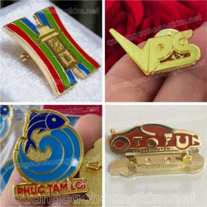 HUY HIỆU ĐÚC MẠ VÀNG 24K CẮT BẾ THEO LOGO CAO CẤP