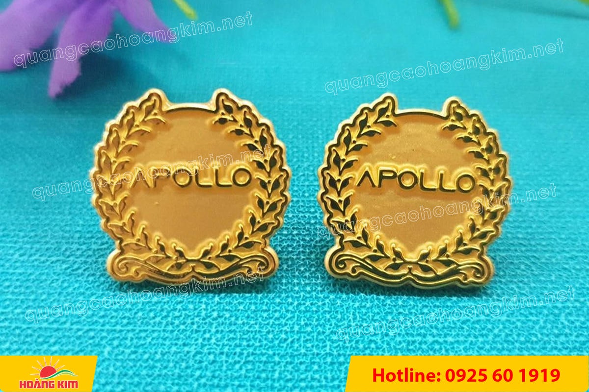 huy hieu duc ma vang 24k cat be theo hinh logo 128 - HUY HIỆU Đ&Uacute;C MẠ V&Agrave;NG 24K CẮT BẾ THEO LOGO CAO CẤP