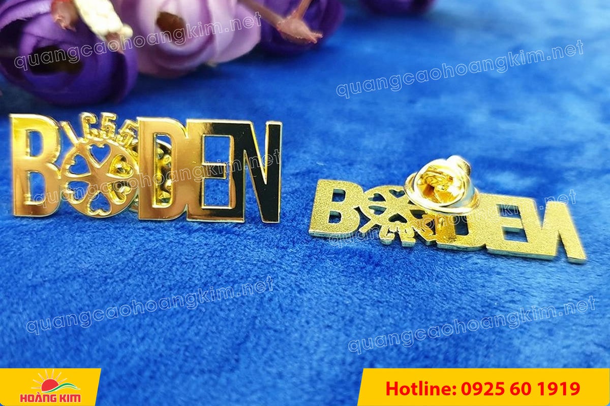 huy hieu duc ma vang 24k cat be theo hinh logo 129 - HUY HIỆU Đ&Uacute;C MẠ V&Agrave;NG 24K CẮT BẾ THEO LOGO CAO CẤP