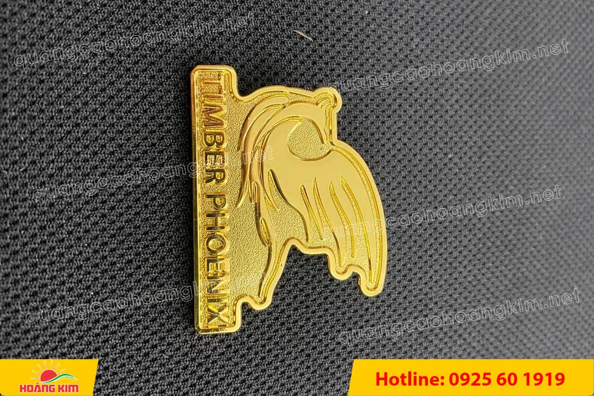 huy hieu duc ma vang 24k cat be theo hinh logo 134 - HUY HIỆU Đ&Uacute;C MẠ V&Agrave;NG 24K CẮT BẾ THEO LOGO CAO CẤP