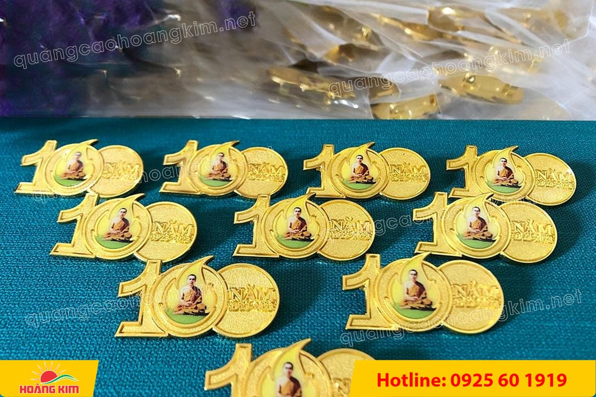 huy hieu duc ma vang 24k cat be theo hinh logo 176 - HUY HIỆU Đ&Uacute;C MẠ V&Agrave;NG 24K CẮT BẾ THEO LOGO CAO CẤP