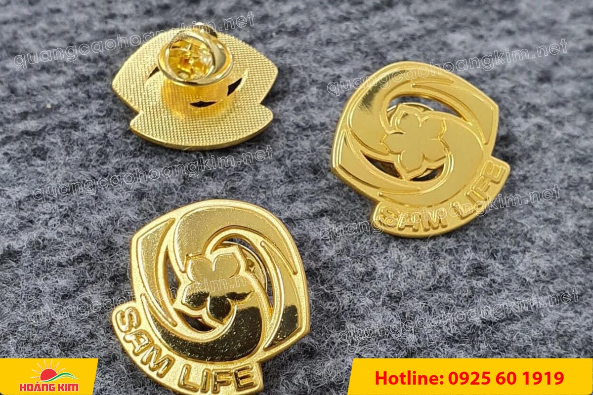 huy hieu duc ma vang 24k cat be theo hinh logo 223 - HUY HIỆU Đ&Uacute;C MẠ V&Agrave;NG 24K CẮT BẾ THEO LOGO CAO CẤP