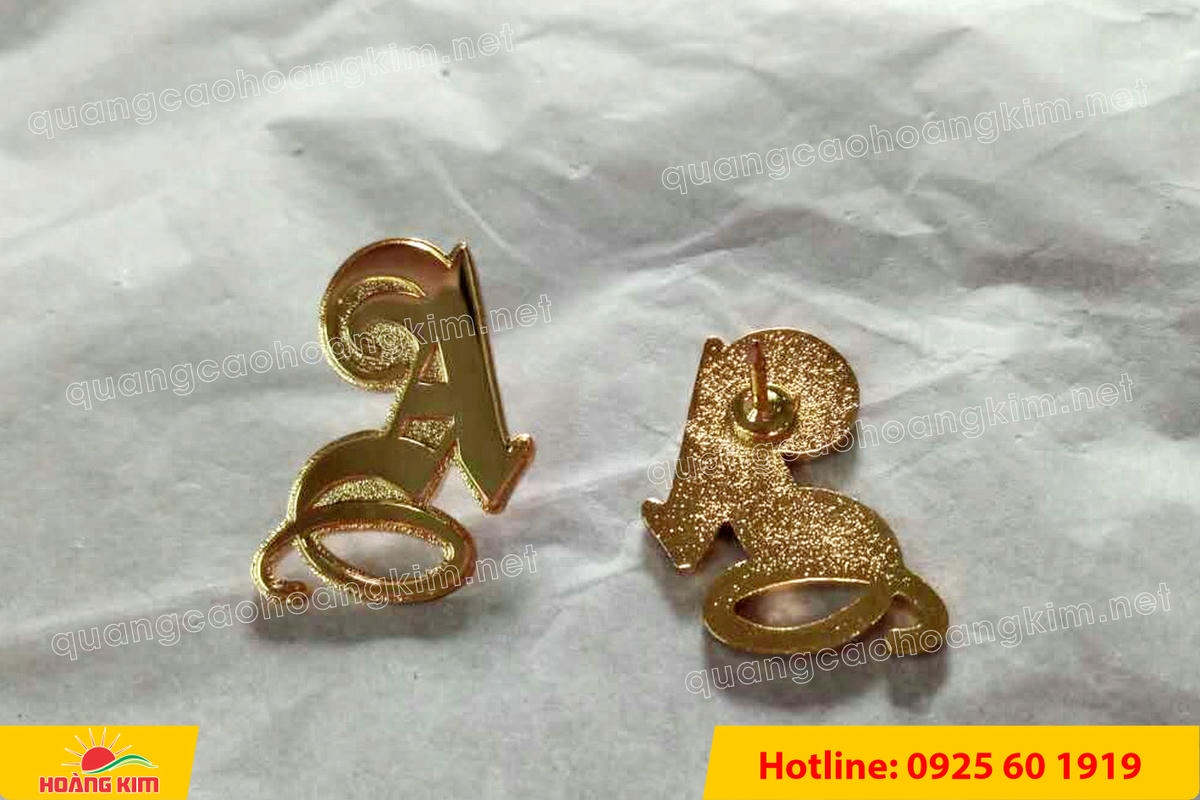 huy hieu duc ma vang 24k cat be theo hinh logo 254 - HUY HIỆU Đ&Uacute;C MẠ V&Agrave;NG 24K CẮT BẾ THEO LOGO CAO CẤP