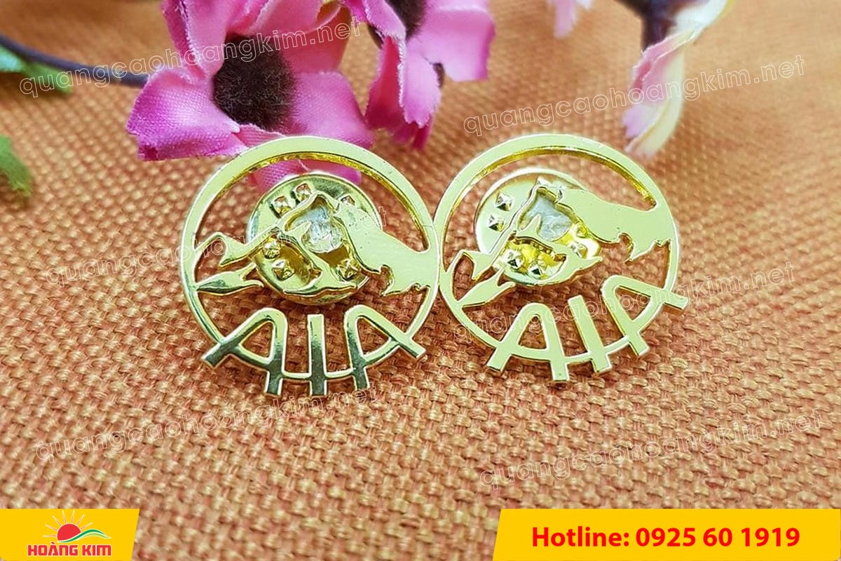 huy hieu duc ma vang 24k cat be theo hinh logo 85 - HUY HIỆU Đ&Uacute;C MẠ V&Agrave;NG 24K CẮT BẾ THEO LOGO CAO CẤP