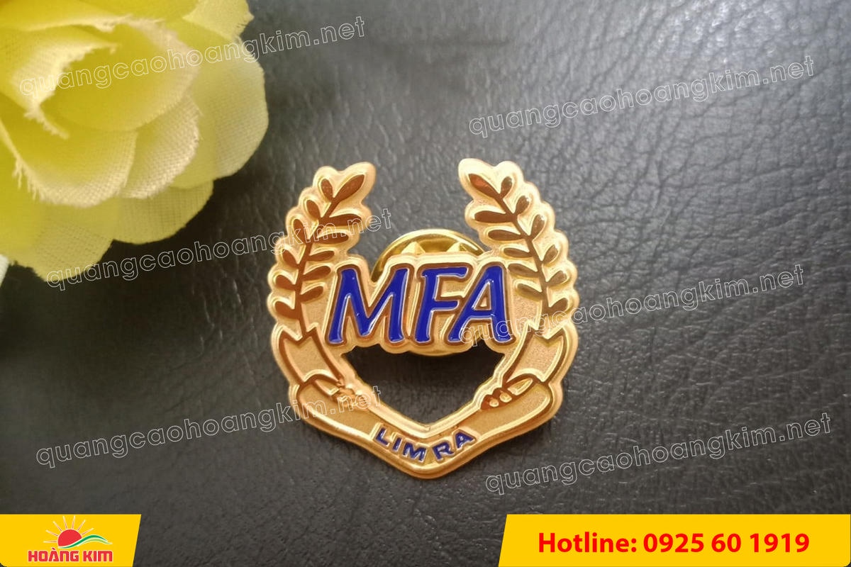 huy hieu duc ma vang 24k cat be theo hinh logo 88 - HUY HIỆU Đ&Uacute;C MẠ V&Agrave;NG 24K CẮT BẾ THEO LOGO CAO CẤP